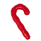 SodaPup Candy Cane nylon dog chew toy in red, a textured candy cane shape for power chewers