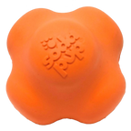 SodaPup Crazy Bounce solid rubber dog ball in Orange Squeeze, Large size for 30 to 65 lb dogs
