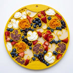 Yellow SodaPup Duckies eMat, an 8 x 8 inch lick mat for spreading soft food and treats