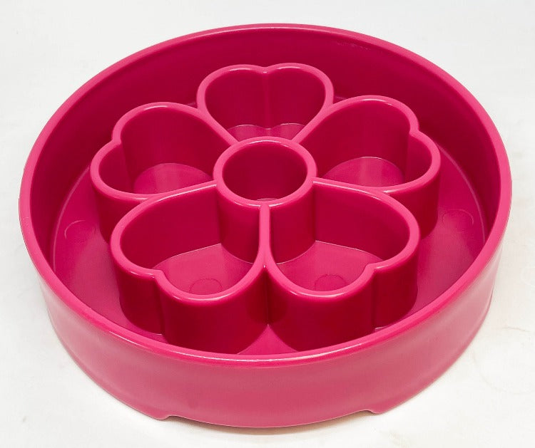 SodaPup Flower design eBowl for large-breed puppies and adult dogs that eat too fast