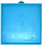 Light blue Hold 'em suction cup holder from SodaPup for hands-free lick mat sessions