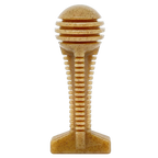 SodaPup Honey Bone Dental Tower Large in brown, a ridged nylon chew shaped like a honey dipper