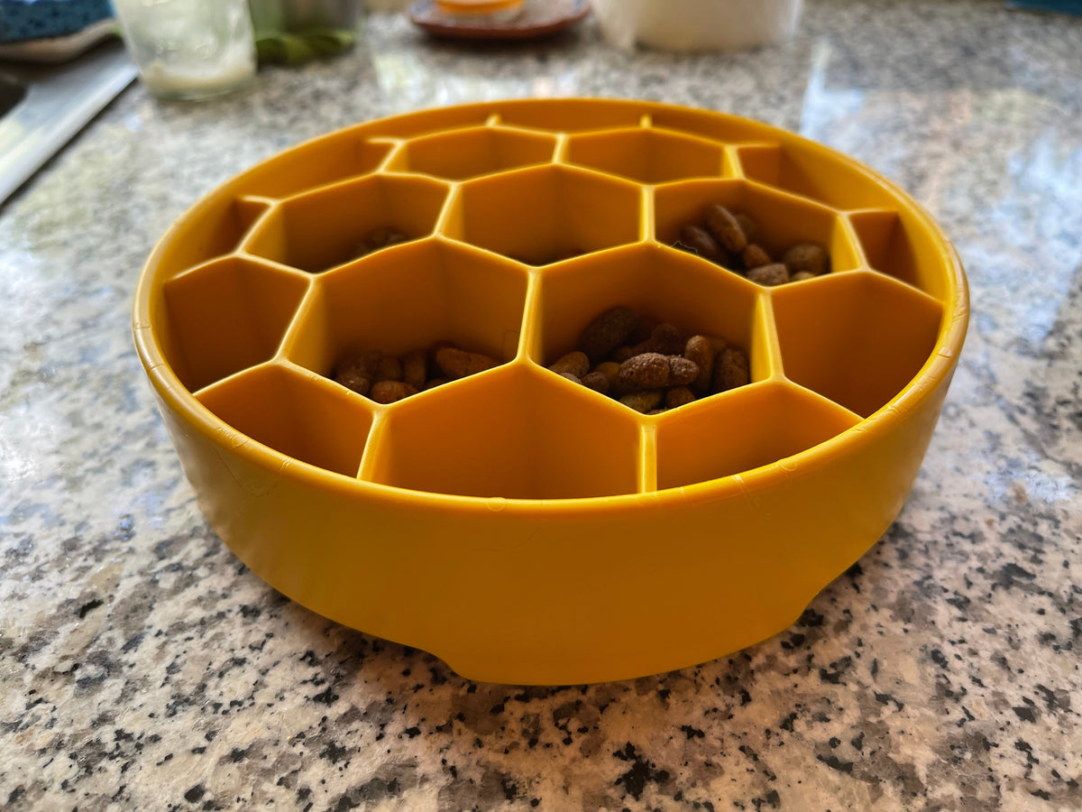 SodaPup Honeycomb eBowl deep slow feeder, BPA-free, PVC-free and phthalate-free