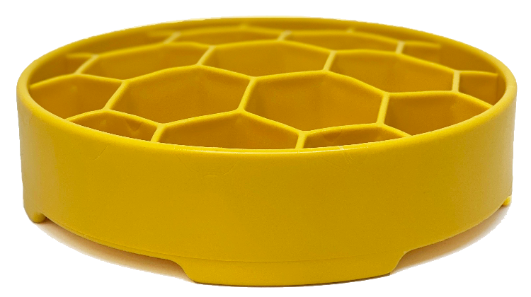 Honeycomb eBowl by SodaPup, a deep slow feeder for fast eaters among medium and large dogs