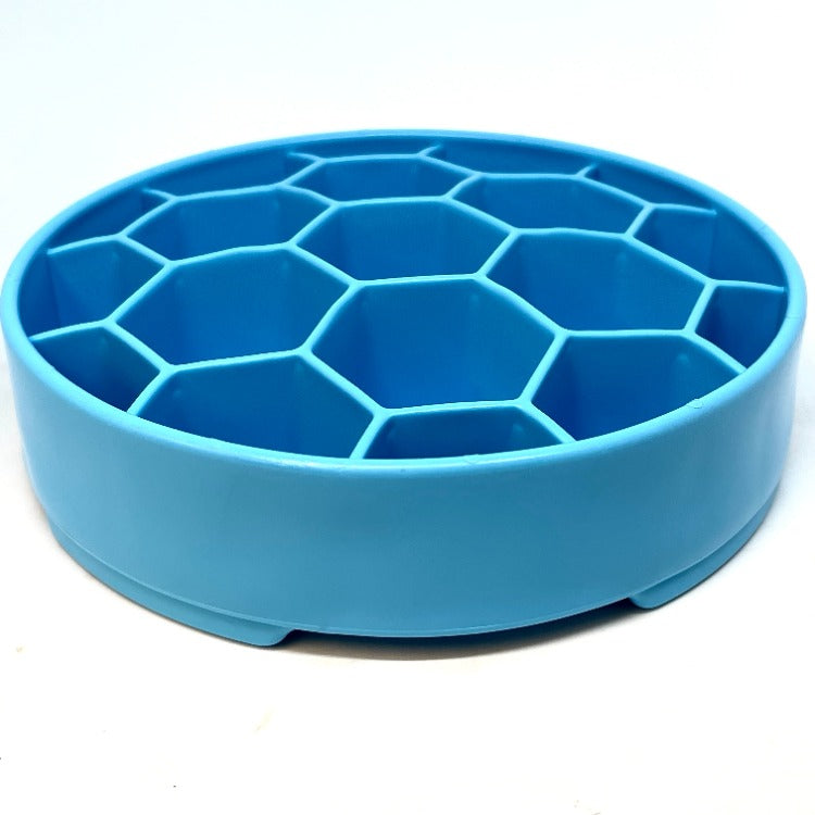 SodaPup Honeycomb slow feeder dog bowl that holds kibble, wet food or a raw diet