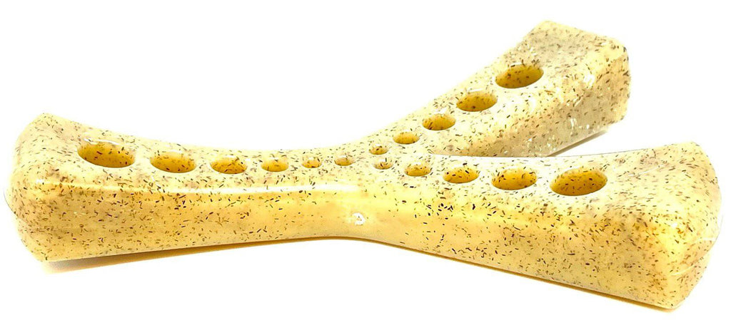 SodaPup MOD Wishbone in brown, FDA-compliant food-safe nylon for strong chewers