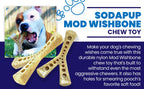 Brown SodaPup MOD Wishbone header graphic for the made-in-USA nylon dog chew toy