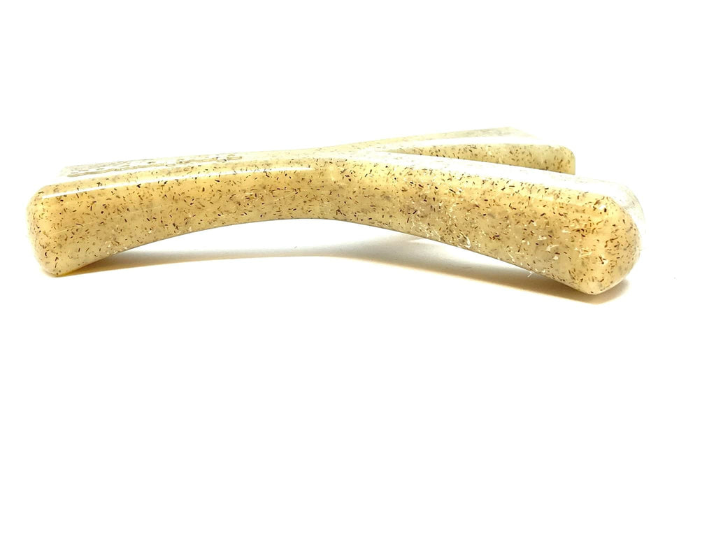 Brown SodaPup MOD Wishbone nylon dog bone, a medium chew made in the USA