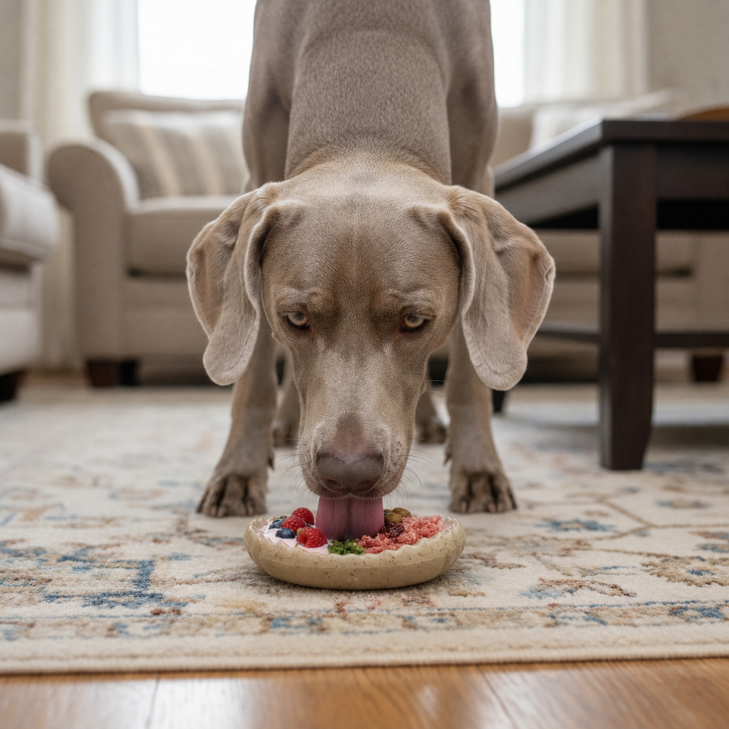 SodaPup Potato Chip eChew in brown FDA-compliant nylon, a 2-in-1 chew and lick toy for dogs