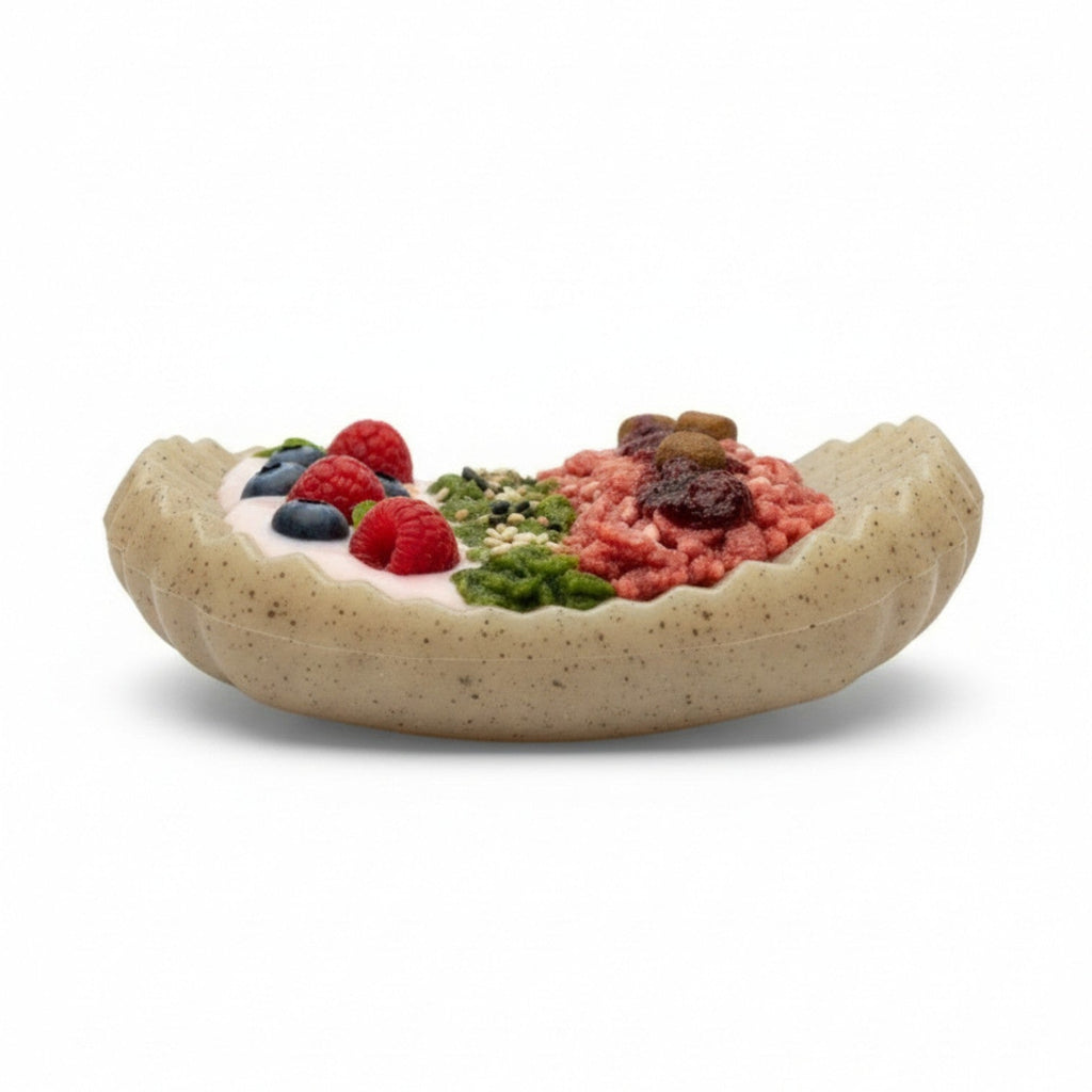 SodaPup Potato Chip eChew, a nylon chew and enrichment toy shaped like a curved potato chip