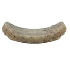 SodaPup brown potato chip chew toy with a curved, ridged surface for licking enrichment