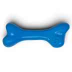 SodaPup PUP-X Rubber Bone, Medium in blue, sized for dogs about 15 to 30 pounds