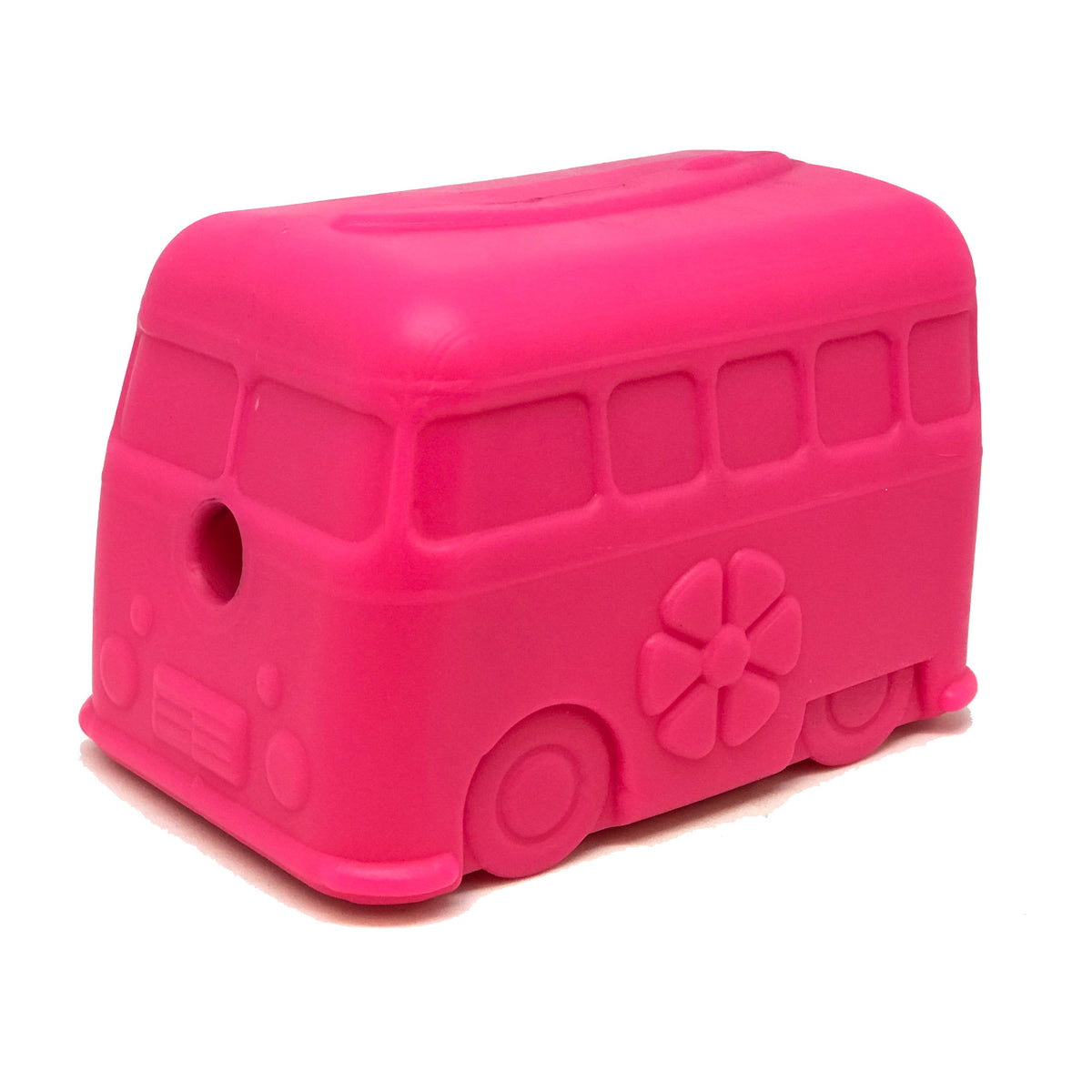 SodaPup Retro Van treat dispenser made in the USA from FDA-compliant natural rubber