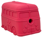 SodaPup Surf's Up Retro Van treat dispenser in pink, the same surf van shape for large dogs