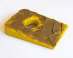 Yellow SodaPup Swiss Cheese Wedge in an FDA-compliant, BPA-free nylon and wood composite