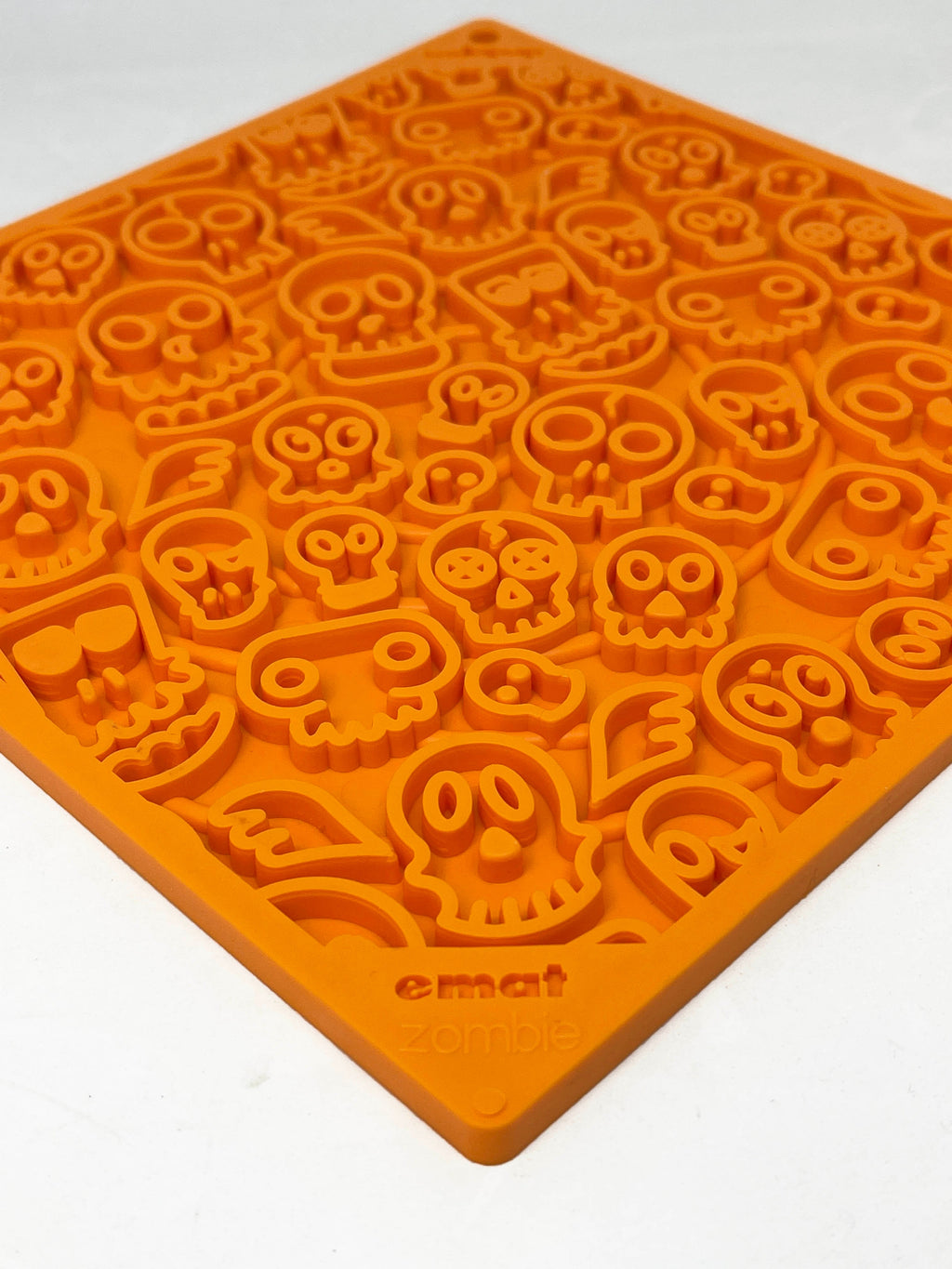 SodaPup Zombie eMat enrichment lick mat with no suction cups, made for spreads and wet food