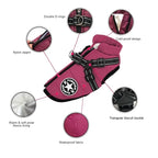 Warm dog jacket with a harness for autumn and winter walks, in sizes S to 4XL