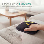 Pet grooming mitt for gentle brushing and fur removal
