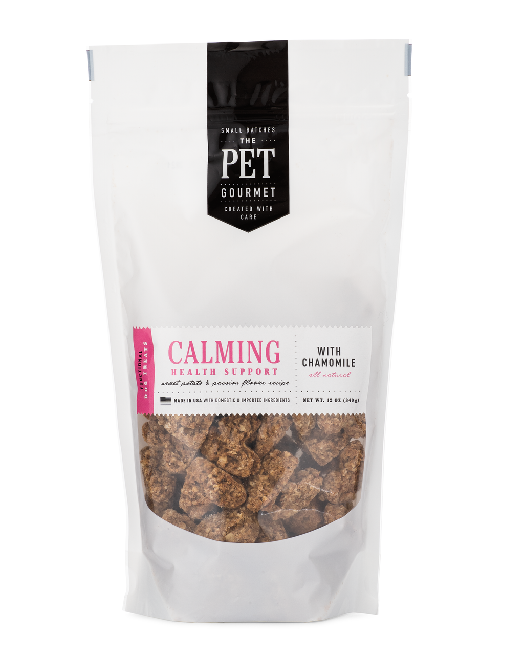 The Pet Gourmet Calming Support Soft Chews for dogs with chamomile, passion flower and valerian root