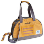 Yellow Touchcat Tote-Tails collapsible cat carrier with mesh on three sides