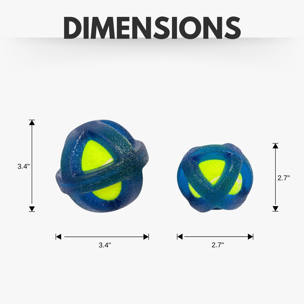 Rubber agility ball for dogs with a textured TPR surface for active backyard games