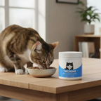 Unflavored taurine supplement that mixes into cat food