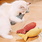 USB rechargeable fish cat toy with a built-in battery, no batteries to replace