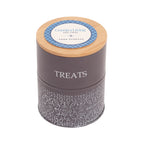 Country Living Volcanic Gray treat canister set with a 7 x 5.5 in large jar and a 6.25 x 4.5 in medium jar