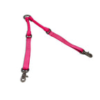 Pink WACKYstore CRAZYcoupl'r double dog coupler with swivel clips and a center O-ring