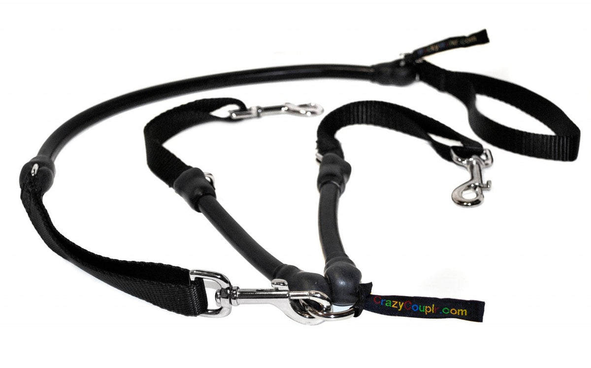CRAZYcoupl'r double dog coupler that works with any fixed-length leash, such as an Urban Walk'r