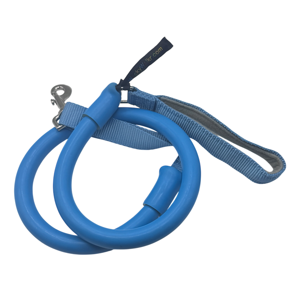 Blue WACKYstore WUNDERleash shock-absorbing dog leash for dogs up to 150 lb