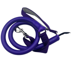 Purple WACKYstore WUNDERleash with a braided steel safety cable inside the rubber