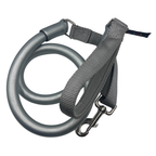 Silver WACKYstore WUNDERleash natural rubber leash that pairs with the CRAZYcoupl'r