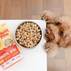 West Paw Chicken Rawbiotic Bites that can replace up to 50% of a dog's meal