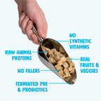 West Paw Rawbiotic Bites freeze-dried dog food topper with fermented pre- and probiotics