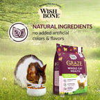 Wishbone Graze for cats with blueberries, cranberries, papaya, mango and apples in the recipe