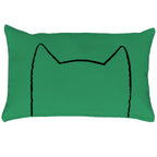 Green Xenotees cat pillow for a doll bed, with or without organic catnip
