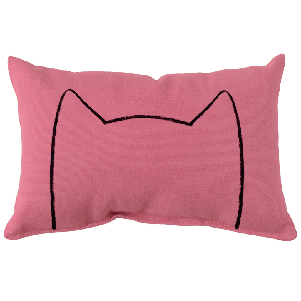 Xenotees catnip kicker bed pillow with polyester fill and a cotton canvas cover