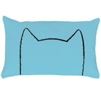 Baby blue Xenotees mini catnip kicker pillow for cats and kittens
